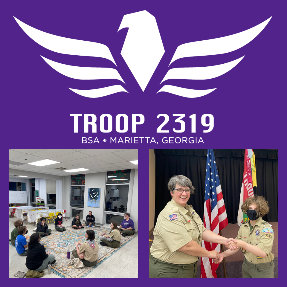 Scouts BSA Troop 2319 of Marietta first official meeting!